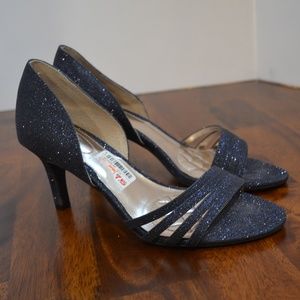 NWT Alfani Sparkle blue Strappy Heel size 7.5 New